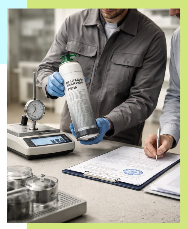 Сертификация монтажной пены в Мичуринске от 15531 р. | Алешин-Мчр