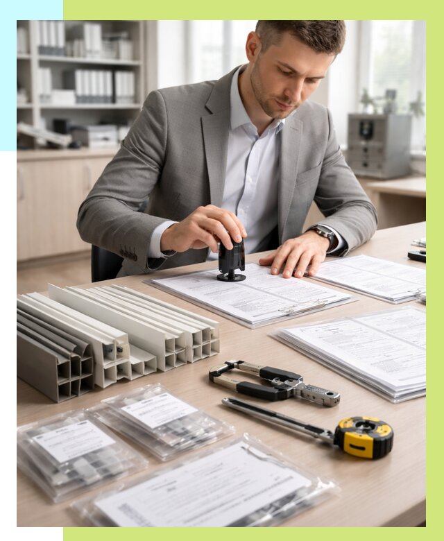 Сертификация ПВХ продукции в Мичуринске от 8801 р., Алешин-Мчр