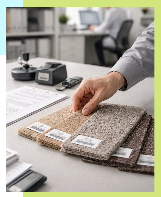 Сертификация ковролина в Мичуринске от 15531 р., Алешин-Мчр