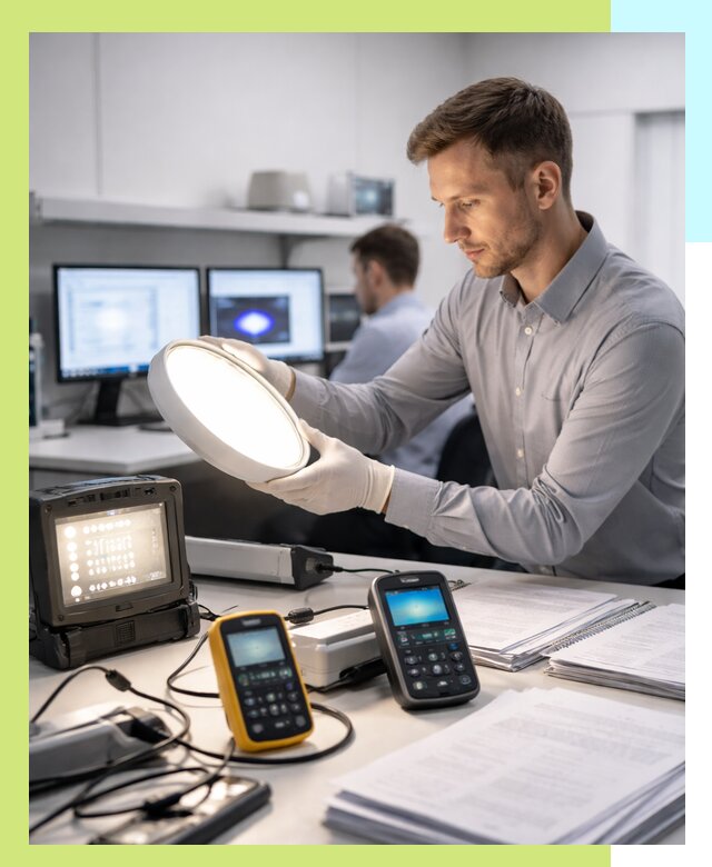 Сертификация светильников в Мичуринске: испытания и оформление