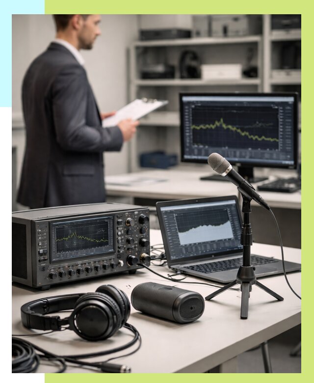 Сертификация аудиотехники в Мичуринске от 15531 р., Алешин-Мчр