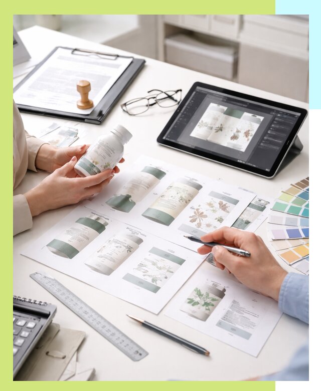 Профессиональная разработка дизайна и текста этикетки продукции в Мичуринске