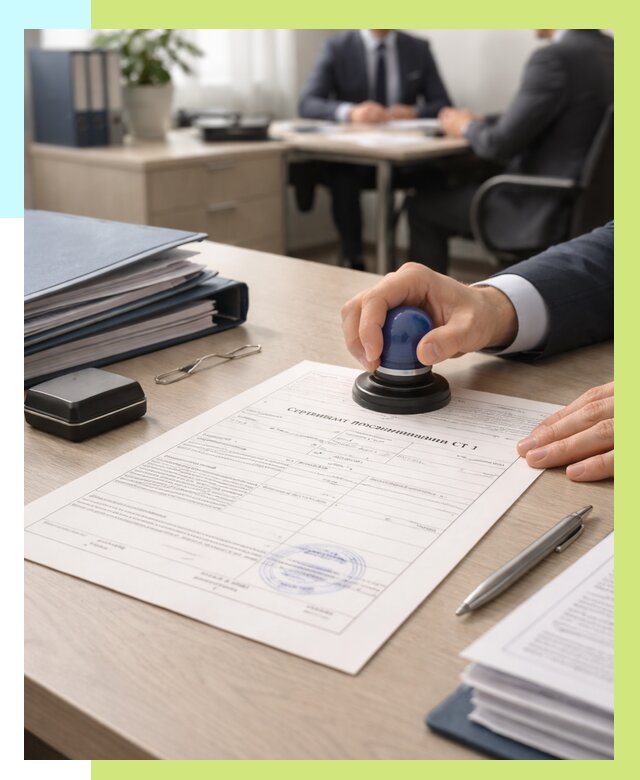 Сертификат происхождения СТ 1 в Мичуринске от 4659 р. | Алешин-Мчр