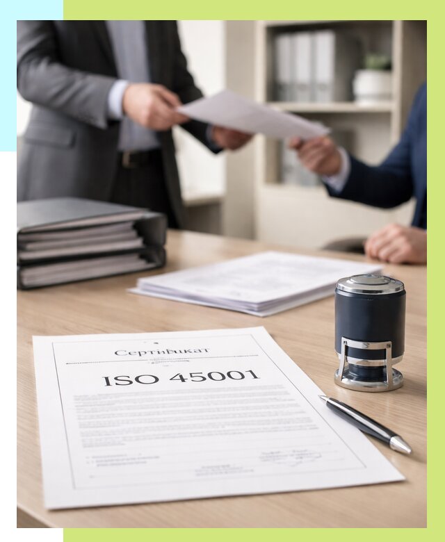 Сертификат ISO 45001 в Мичуринске под ключ от 46593 р. | Алешин-Мчр