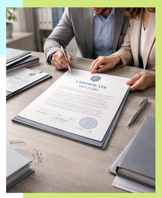 Сертификат ISO 22301 в Мичуринске от 46593 р. | Алешин-Мчр срочно