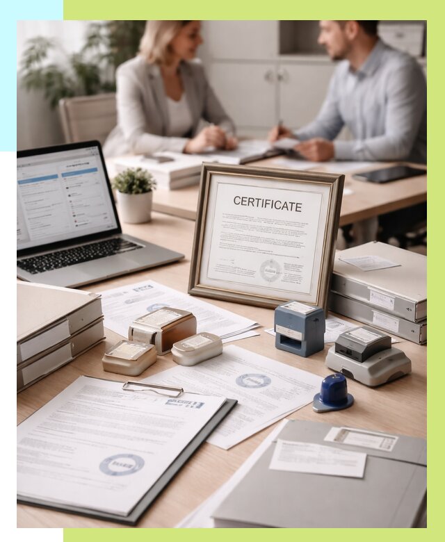 Сертификация компании в Мичуринске от 46593 р. | Алешин-Мчр — заказ